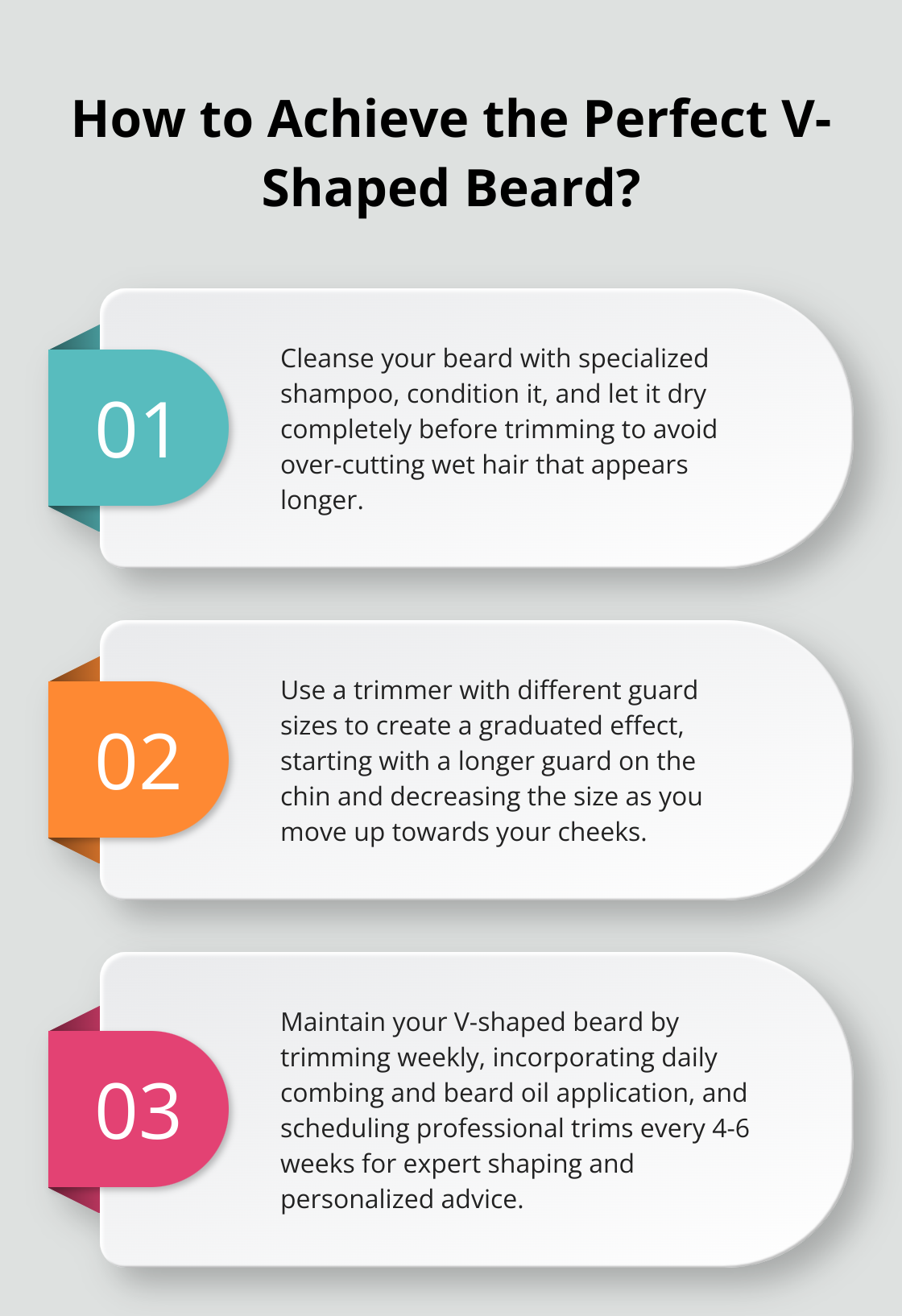 Infographic: How to Achieve the Perfect V-Shaped Beard?