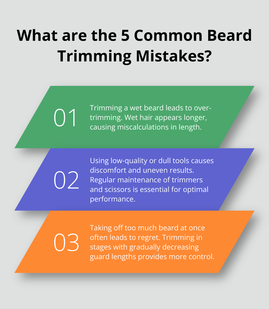 Infographic: What are the 5 Common Beard Trimming Mistakes?