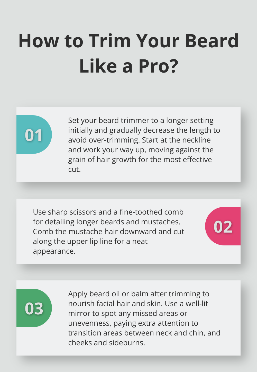 Infographic: How to Trim Your Beard Like a Pro?