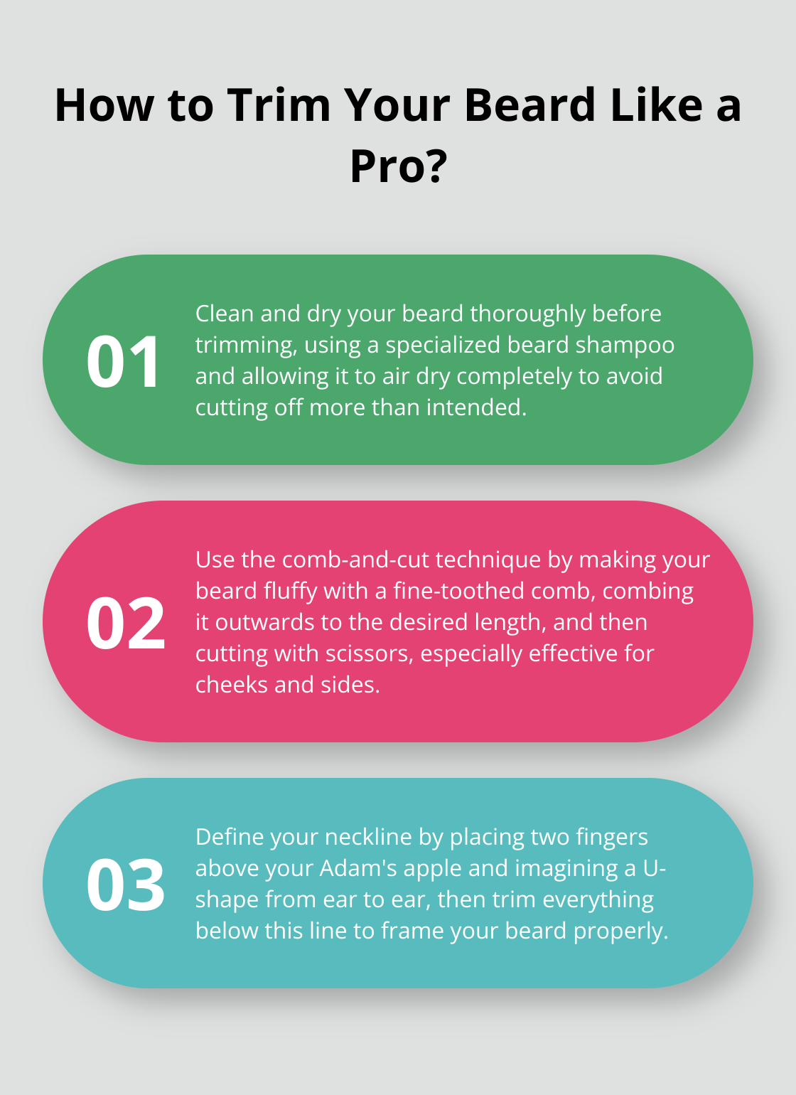 Infographic: How to Trim Your Beard Like a Pro?