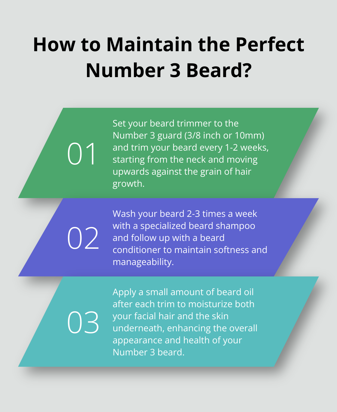 Infographic: How to Maintain the Perfect Number 3 Beard?